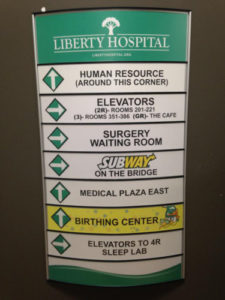Hospital Wayfinding Signs