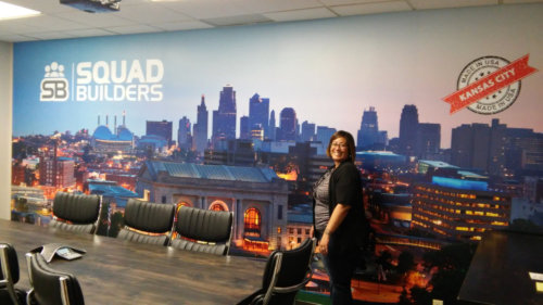 squad builders wall mural
